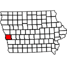 Map of Harrison County, IA