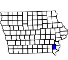 Map of Henry County, IA