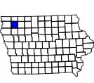 Map of O'Brien County, IA
