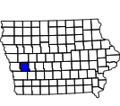 Map of Shelby County, IA