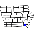 Map of Van Buren County, IA
