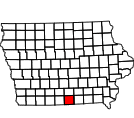 Map of Wayne County, IA