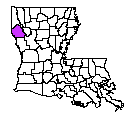 Map of De Soto Parish