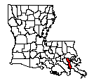 Map of Jefferson Parish