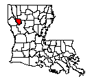 Map of Red River Parish