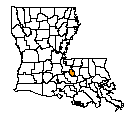 Map of West Baton Rouge Parish