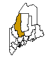 Map of Somerset County, ME