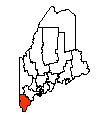 Map of York County, ME