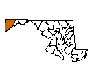 Map of Garrett County, MD