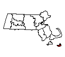 Map of Nantucket County, MA
