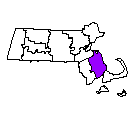 Map of Plymouth County, MA