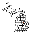 Map of Bay County, MI