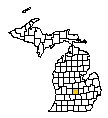 Map of Clinton County, MI