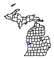 Map of Muskegon County, MI