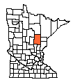 Map of Aitkin County, MN