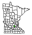 Map of Carver County, MN