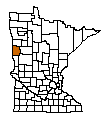 Map of Clay County, MN
