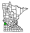 Map of Lac qui Parle County, MN