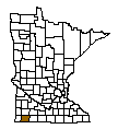 Map of Nobles County, MN