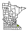 Map of Wabasha County, MN