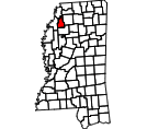 Map of Quitman County, MS