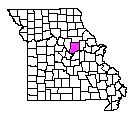 Map of Callaway County, MO