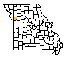 Map of Clay County, MO