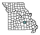 Map of Dent County, MO