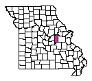 Map of Gasconade County, MO