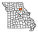 Map of Monroe County, MO