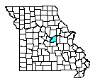 Map of Osage County, MO