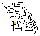 Map of Polk County, MO