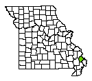 Map of Scott County, MO