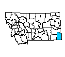Map of Carter County, MT