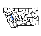 Map of Powell County, MT