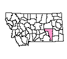 Map of Rosebud County, MT