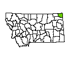Map of Sheridan County, MT