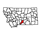 Map of Stillwater County, MT