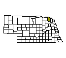 Map of Cedar County, NE