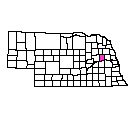 Map of Colfax County, NE