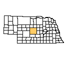 Map of Custer County, NE