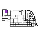 Map of Dawes County, NE