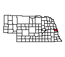 Map of Douglas County, NE