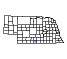 Map of Harlan County, NE