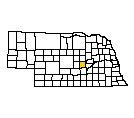 Map of Howard County, NE