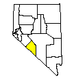 Map of Esmeralda County, NV