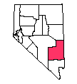Map of Lincoln County, NV