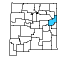 Map of Quay County, NM