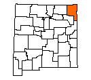 Map of Union County, NM
