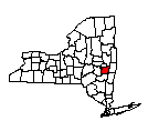Map of Albany County, NY